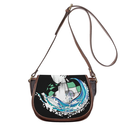 Tanjiro Kamado Minimalist Clutch Purse with Strap - Sleek Demon Slayer-Inspired Design