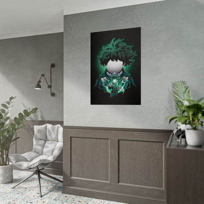 Deku Minimalist - Heroic My Hero Academia Wall Art