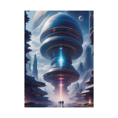 Futuristic Alien Planet Poster - Explore a Distant World