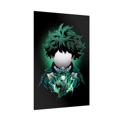 Deku Minimalist - Heroic My Hero Academia Wall Art