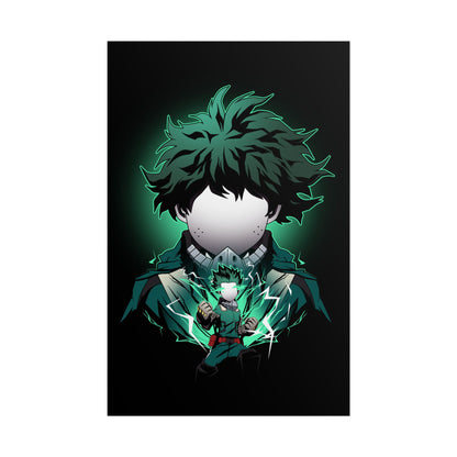Deku Minimalist - Heroic My Hero Academia Wall Art