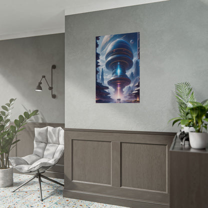 Futuristic Alien Planet Poster - Explore a Distant World