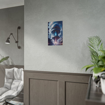 Futuristic Alien Planet Poster - Explore a Distant World