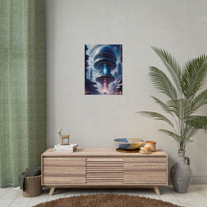 Futuristic Alien Planet Poster - Explore a Distant World