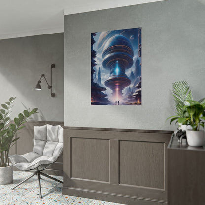 Futuristic Alien Planet Poster - Explore a Distant World