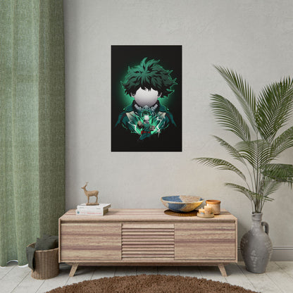 Deku Minimalist - Heroic My Hero Academia Wall Art