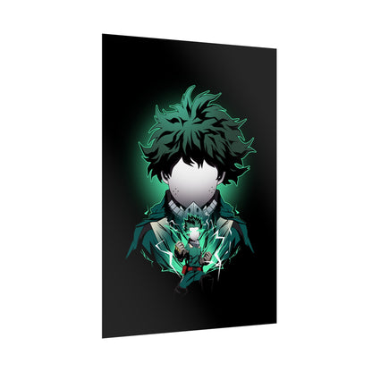 Deku Minimalist - Heroic My Hero Academia Wall Art