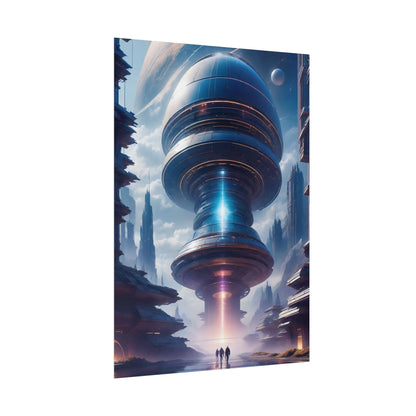 Futuristic Alien Planet Poster - Explore a Distant World