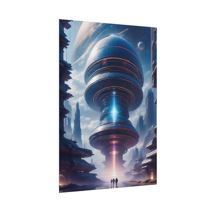 Futuristic Alien Planet Poster - Explore a Distant World