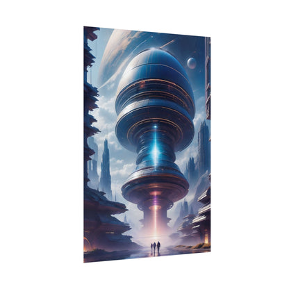 Futuristic Alien Planet Poster - Explore a Distant World