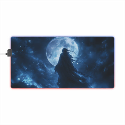 LED Mousepad - Moonlight Masquerade Design for an Immersive Gaming Experience