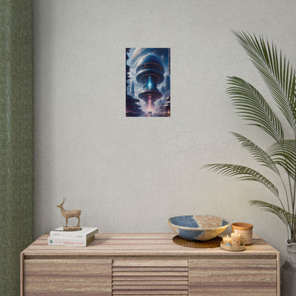 Futuristic Alien Planet Poster - Explore a Distant World