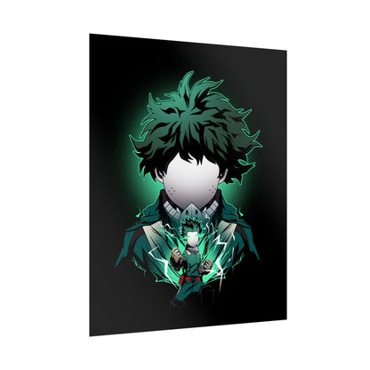 Deku Minimalist - Heroic My Hero Academia Wall Art