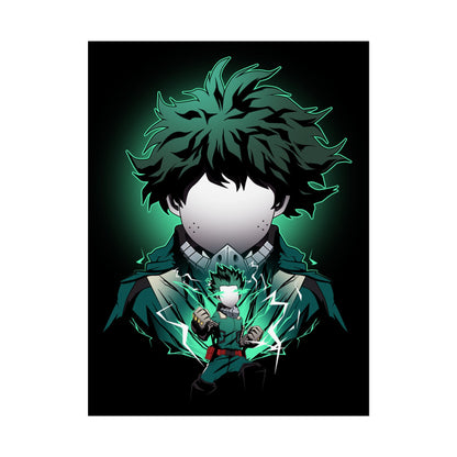 Deku Minimalist - Heroic My Hero Academia Wall Art