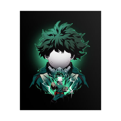 Deku Minimalist - Heroic My Hero Academia Wall Art