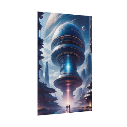 Futuristic Alien Planet Poster - Explore a Distant World