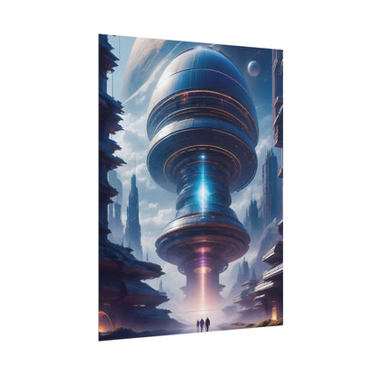 Futuristic Alien Planet Poster - Explore a Distant World