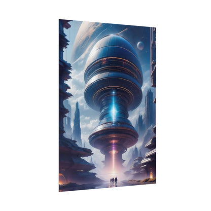 Futuristic Alien Planet Poster - Explore a Distant World