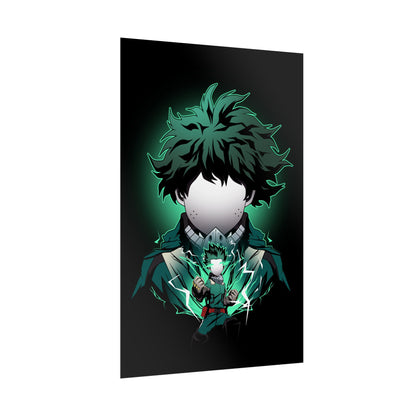 Deku Minimalist - Heroic My Hero Academia Wall Art