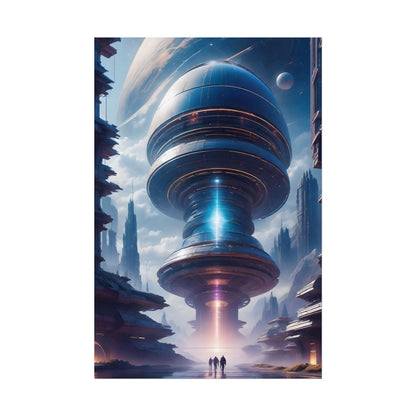 Futuristic Alien Planet Poster - Explore a Distant World