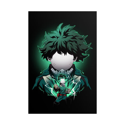 Deku Minimalist - Heroic My Hero Academia Wall Art