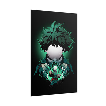 Deku Minimalist - Heroic My Hero Academia Wall Art