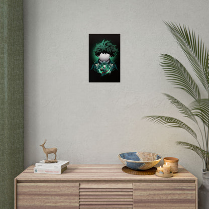 Deku Minimalist - Heroic My Hero Academia Wall Art
